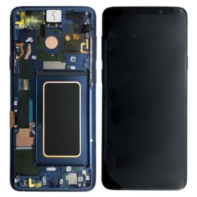samsung galaxy s9 display sm-g960f blå reservdel