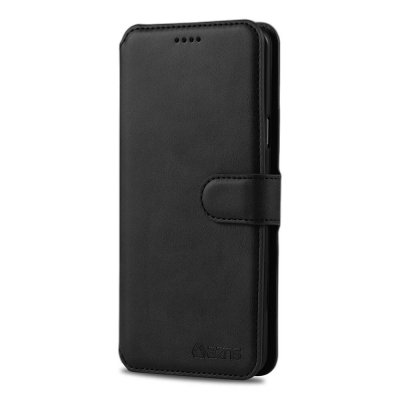 samsung galaxy s9 Läderskal svart azns plånbok