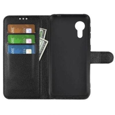 Samsung Galaxy Xcover 5 Plånboksfodral med stativ Svart