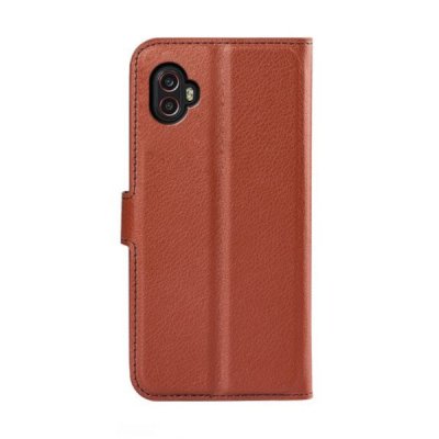 Samsung Galaxy Xcover 6 Pro Plånboksfodral med Stativ Brun