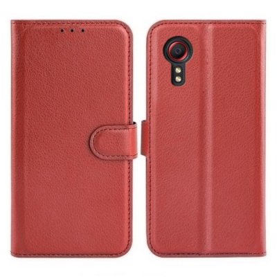 Samsung Galaxy XCover 7 Plånboksfodral med Stativ Brun