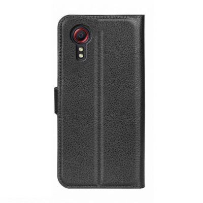 Samsung Galaxy XCover 7 Plånboksfodral med Stativ Svart