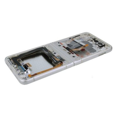 Samsung Galaxy Z Flip 3 5G 2021 Skärm med LCD Display Original Vit