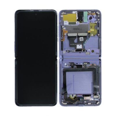 Samsung Galaxy Z Flip Skärm med LCD Display Original Lila