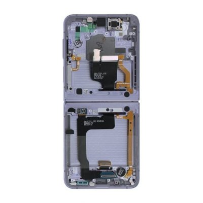 Samsung Galaxy Z Flip4 SM F721B Komplett Display med Ram Original Lila