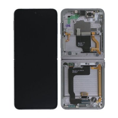 Samsung Galaxy Z Flip4 SM F721B Komplett Display med Ram Original Vit