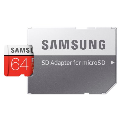 Samsung EVO Plus microSDXC 100MB/s med SD‑adapter - 64GB