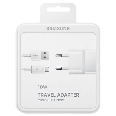 Samsung Travel Charger Micro USB EP-TA12EWEUGWW Vit, Samsung Original laddare.