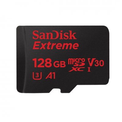 Sandisk 128GB minneskort Extreme micro sdhc sd sdxc 4K 100mbs