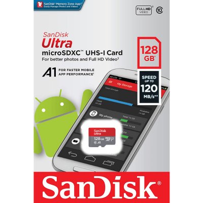 SanDisk Ultra microSDXC 128GB minneskort