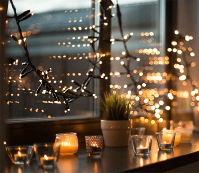Deltaco Smart Home Wifi ljusslinga, inomhus/utomhus, varmvit, 40-LED dioder, IP-44.
