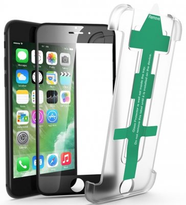 nya iPhone SE 2020 skärmskydd Racing Shield Nanoglass Full Screen skärmskydd iPhone 7/8 - Svart