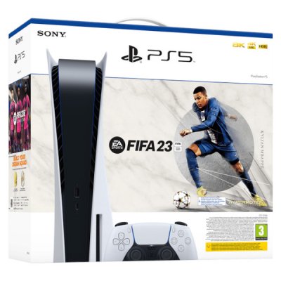 sony playstation 5 ultra high definition blu-ray disc edition 825gb ssd fifa 23 bundle