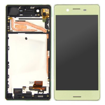 sony xperia x original reserv skärm display lcd lime guld