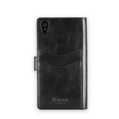 sony xperia z5 wallet plånbok svart black
