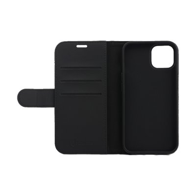 tolerate wallet case konstgjort läder tpu plånboksfodral iphone 14 plus svart