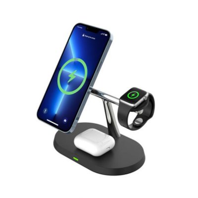 Trådlös Smart 3-i-1 Laddstation med USB-C