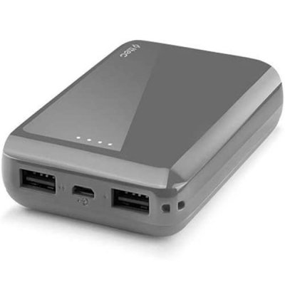 Universell Recharger S Powerbank 10000 mAh 10W 2A Grå