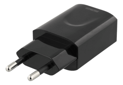 DELTACO väggladdare, 100-240 V, 5 V, 12W - Svart