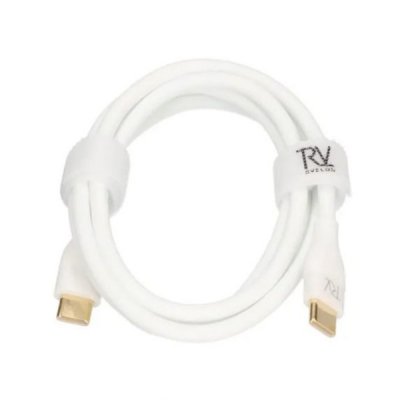 USB-C till USB-C Kabel 1m Rvelon Guld Vit