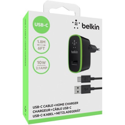 Belkin Väggladdare 2.1A med USB-C till USB-A kabel 1,8M
