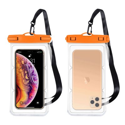 tpu bärväska vattentät smartmobil smartphone 6,5 tum 30 meter orange