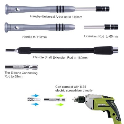 Magnetisk Skruvmejsel 60 Delar Reparationskit.