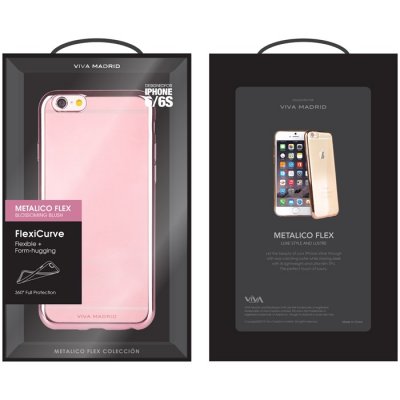 Viva Madrid Metalico Flex Case iPhone 6/6S - Blommande Rosa