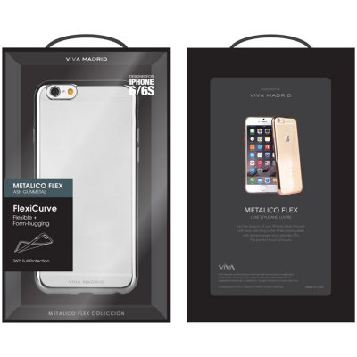 Viva Madrid Metalico Skal För iphone 6/6S - Grå