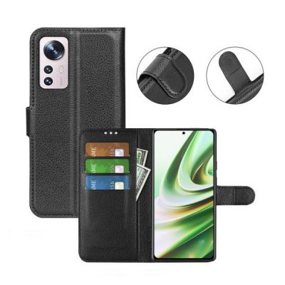 Xiaomi 12 Lite Plånboksfodral med Stativ Svart