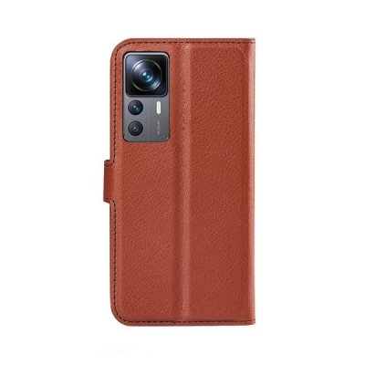Xiaomi-12T-Xiaomi-12T-Pro-Plånboksfodral-med-Stativ-Brun