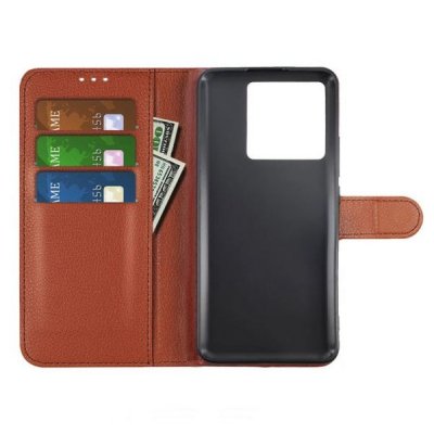 Xiaomi 13 Xiaomi 13T Pro Plånboksfodral med Stativ Brun