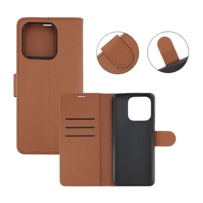 Xiaomi Redmi 12c Plånboksfodral med Stativ Brun
