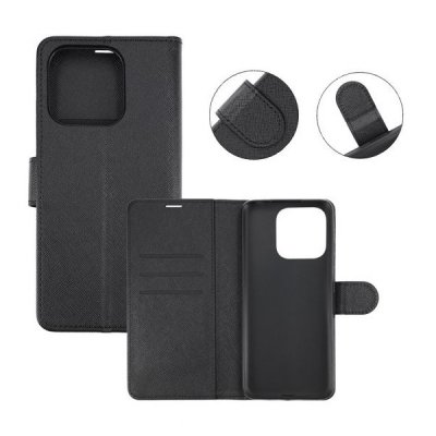 Xiaomi Redmi 12c Plånboksfodral med Stativ Svart