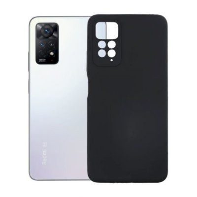Xiaomi Redmi Note 11 Pro Silikonskal med Kameraskydd Svart