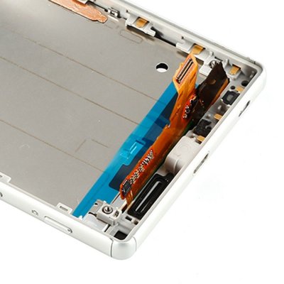 Sony Xperia Z5 LCD Skärm Display med ram - vit